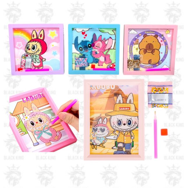 Cuadro Personajes colorear con diamantes 20x20 / ZC-108-56