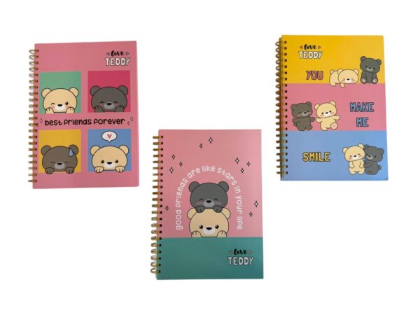 Cuaderno rayado oso A4 21x30cm / XQA4-4