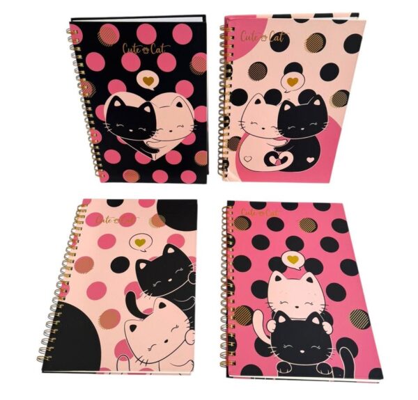 Cuaderno rayado gatito A4 21x30cm / A4-YK-1