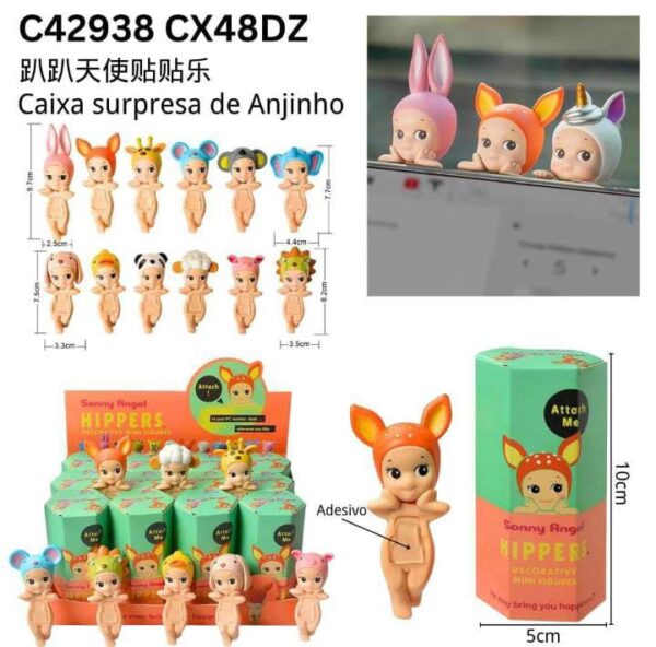 Estatuilla de coleccion Sonny Angel 12 unidades / YL7085