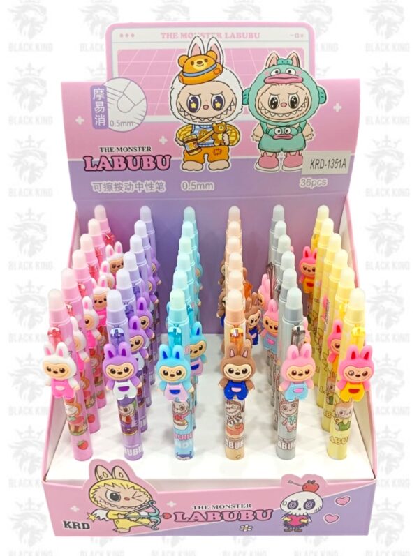 Lapicera borrable color azul Labubu / KRD-1351A