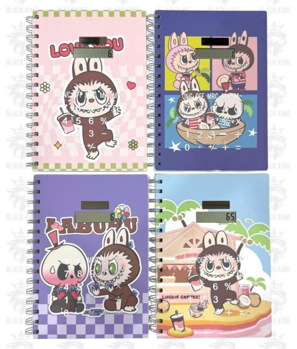 Cuaderno rayado con calculadora Labubu / YU-2010-1
