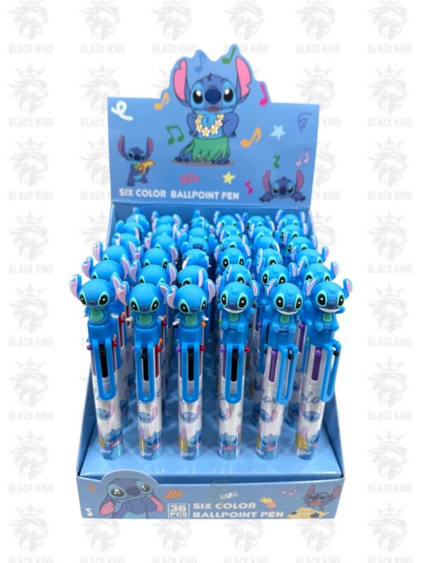 Lapicera 6 colores Stitch / QM-912
