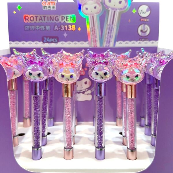 Lapicera con diamantes Kuromi Sanrio / A-3138