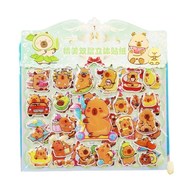 Sticker 3D Capybara 50 unidades / YD-071