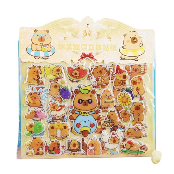 Sticker 3D Capybara 50 unidades / YD-071 - Imagen 3