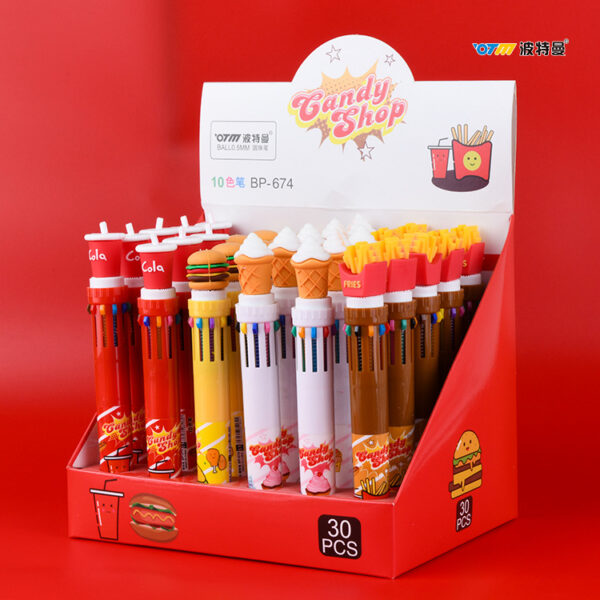 Lapicera fast food 10 colores / 682-24-3 - Imagen 2