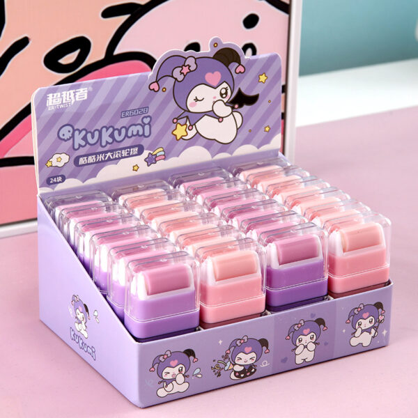Goma de borrar con rodillo Kuromi Sanrio / ER6028