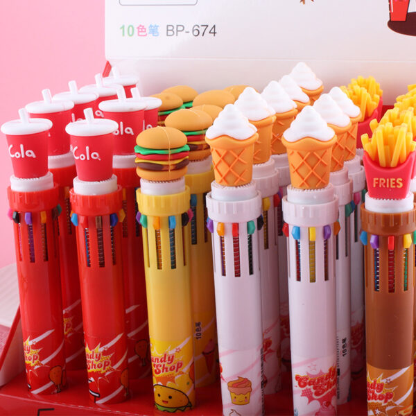Lapicera fast food 10 colores / 682-24-3 - Imagen 5