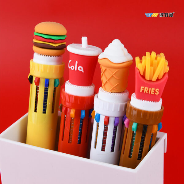 Lapicera fast food 10 colores / 682-24-3