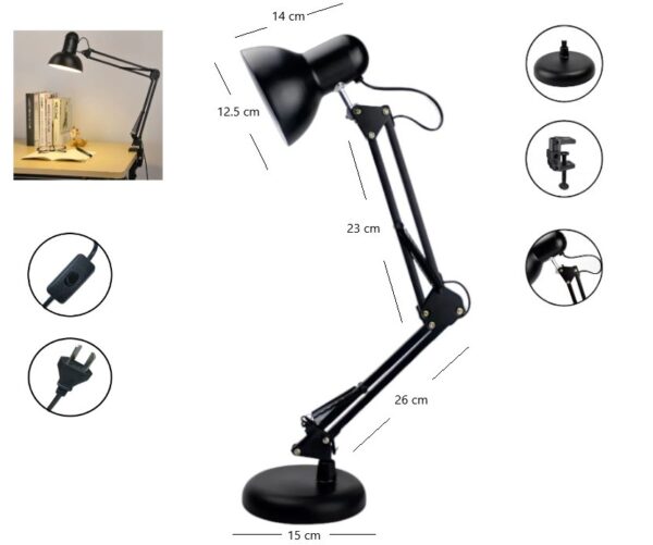 Lampara de mesa con morsa / VEL-81051