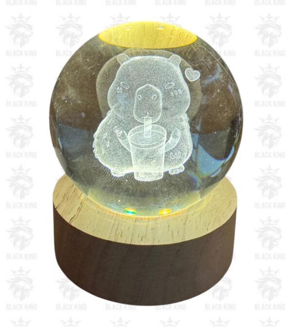 Esfera cristal 3D Capybara 6cm / BK609-C
