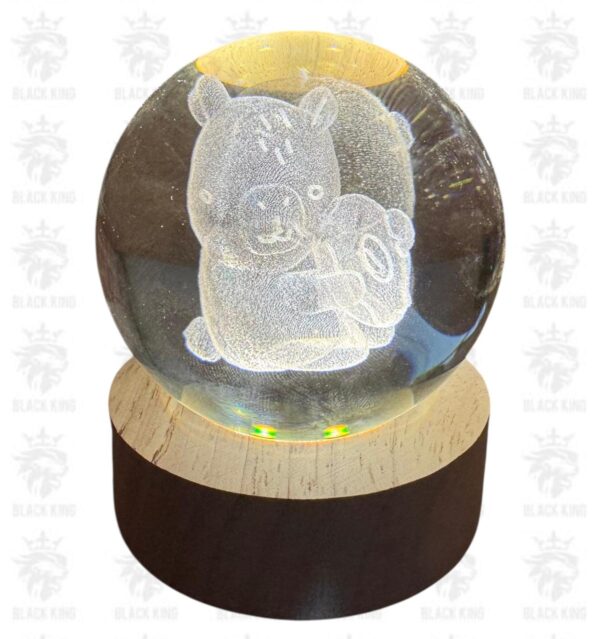 Esfera cristal 3D Capybara 6cm / BK607