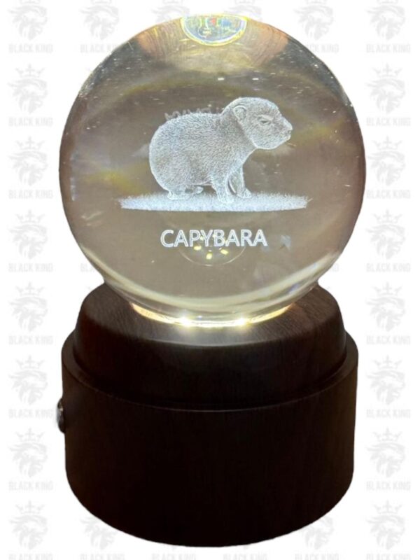 Esfera cristal 3D Capybara 8cm giratoria / BK811-C
