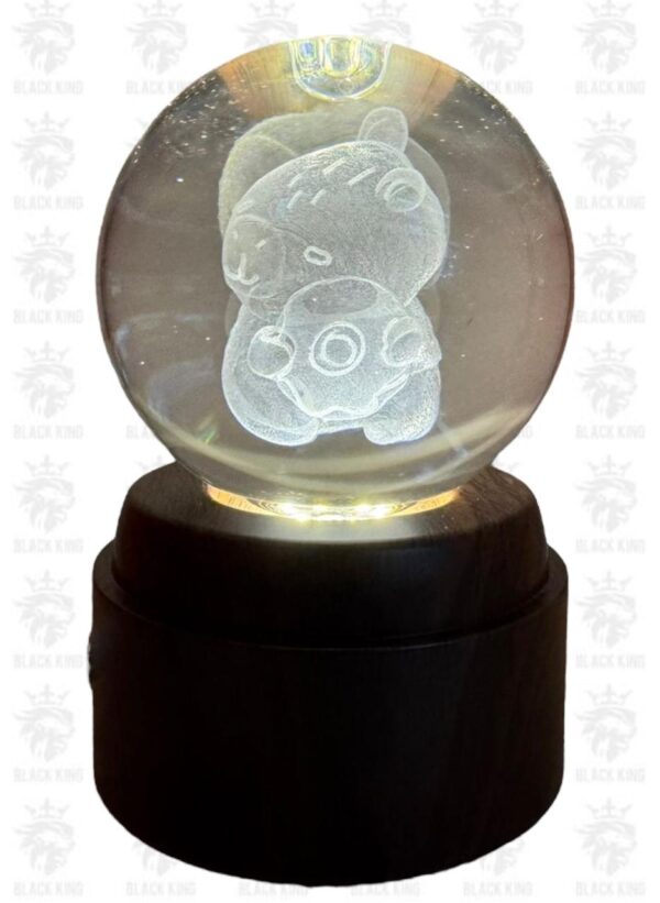 Esfera cristal 3D Capybara 8cm giratoria / BK807