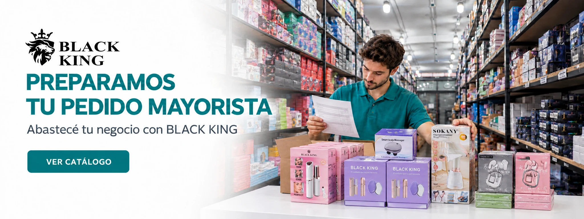 BLACK KING: preparamos tu pedido mayorista. Abastecé tu negocio con BLACK KING. Ver catálogo.