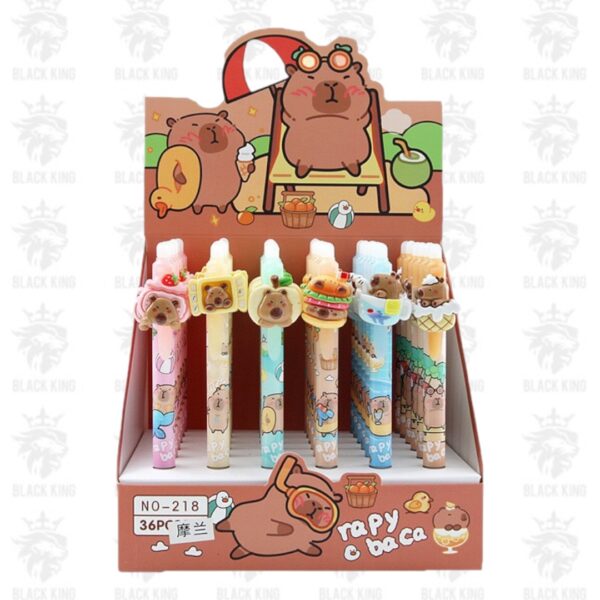 Lapicera Capybara borrable tinta azul / NO-218