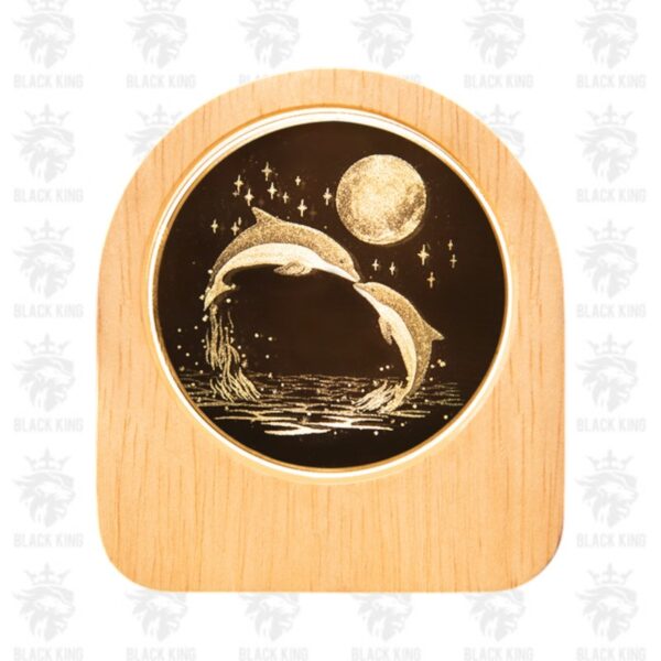 Cristal 3D Delfines Luna / C-JW2544-B