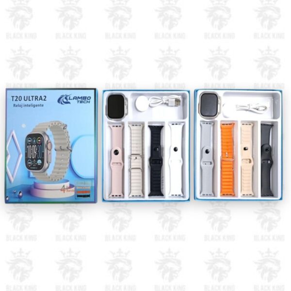 Smartwatch T20 Ultra 2 con whatsapp 4 mallas / C-XF25118