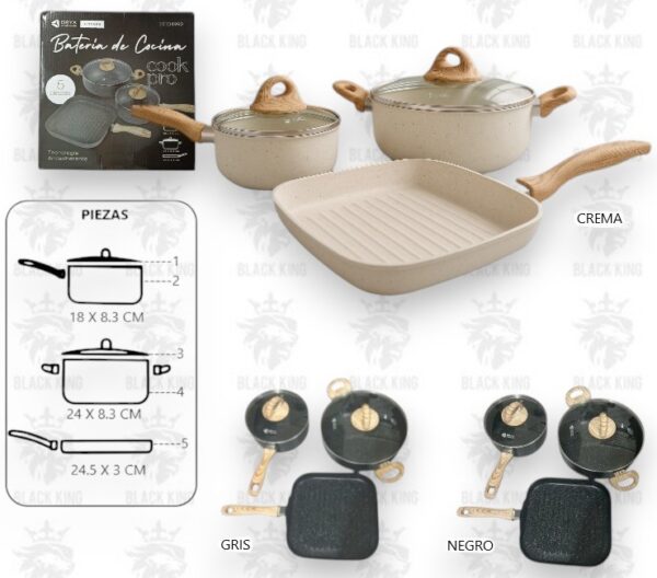Set de ollas y bifera / EK0499