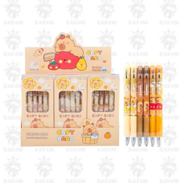 Lapicera borrable Capybara 12 unidades / GP-5045