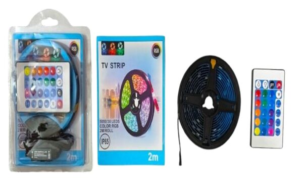 Tira LED RGB 2m USB con control / A-7171-3